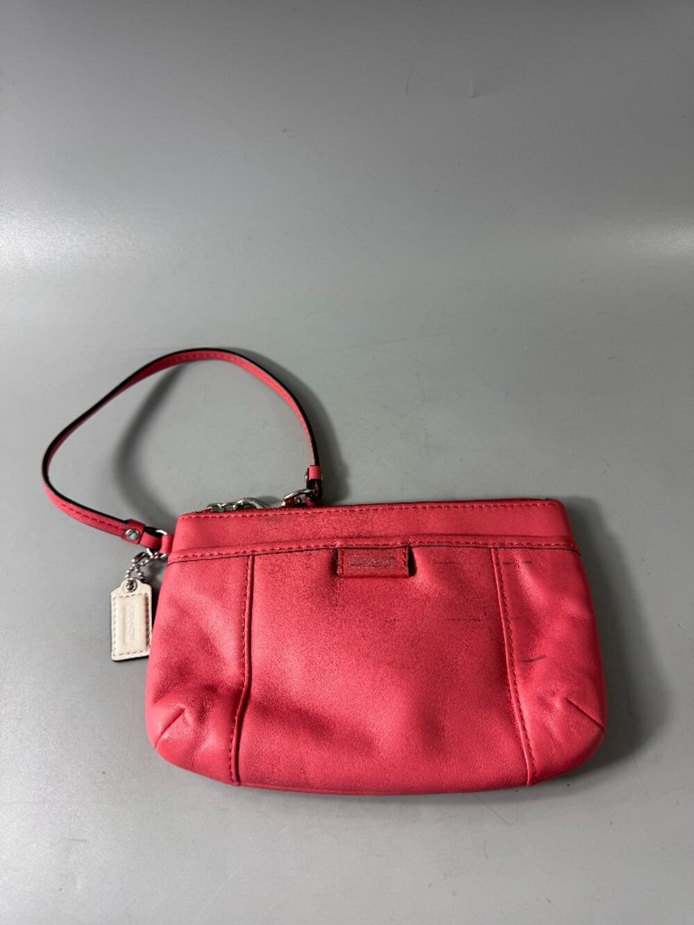 Authentic Coach Pink Leather Wristlet